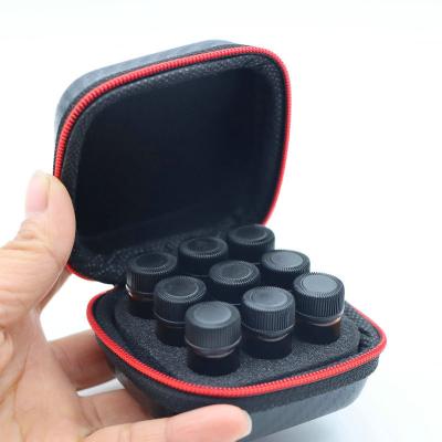 China Eco-friendly Recyclable Carrying Organizer Essential Oil Storage Case For 9pcs Bottles 3ml Small Bottles for sale