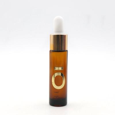 China Skin Care Packaging Serum Bottle 10ml Amber Round Beard Essential Oil Recyclable Glass Dropper Bottle for sale