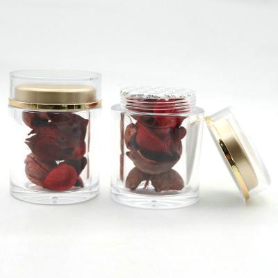 China Leak proof high quality arabic style gold luxury glass jars for bakhoor saffron resistant for sale