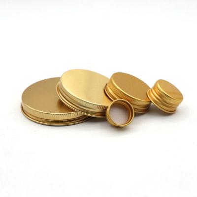 China Non Spill High Quality Custom Design Round Candle Lid Gold Color Logo Metal Jar Metal Candle Glass Lid for sale