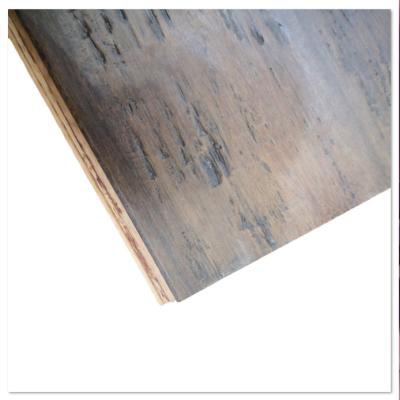 China Modern Carbonized Strand Woven Bamboo Flooring Embossed Poplar Surface Base Layer for sale