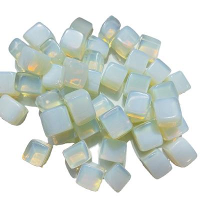 China China Factory Crystal Bulk Wholesale Stones Tumbled Gemstone Quartz Gravel Opalite Cube With 100% Safety for sale