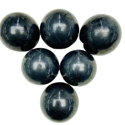 China China Hot Selling Natural Healing Crystal Black Schungite Ball For for sale