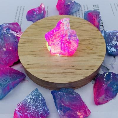 China Wholesale China Rainbow Stones Plated Raw Ore Various Natural Raw Clear Quartz Crystal Healing Crystals for sale