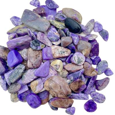 China Natural Quartz Crystal Gravel Tumbled Purple Dragon Crystal Stone Healing from China Charoite for sale