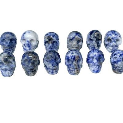 China High Quality Natural China Stain Blue Skulls For Gifts And Home Decoration for sale