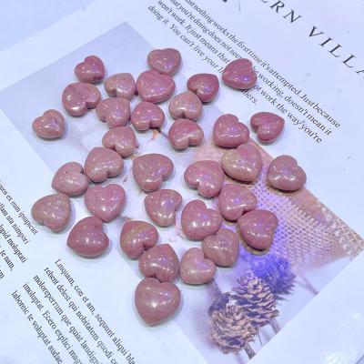 China Stone Quartz Crystal Hearts Gemstone Rhodonite Hearts from China Wholesale Price Quartz Rhodonite for sale