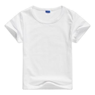 China Manufacturer Wholesale White Children QUICK DRY Lycr Cotton T-shirt Customized for sale