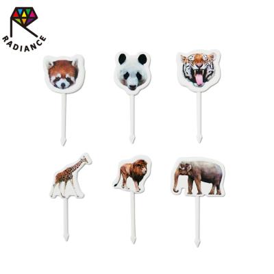 China Disposable part supplies 4.5cm Mini Children Food Pick Cute Bento Picks Food Picks animal for sale