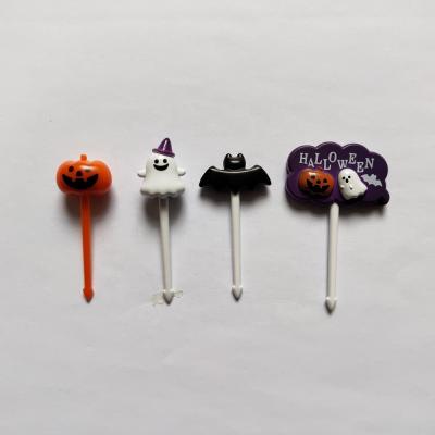 China ABS RESIN 3d 4 Pcs Set Pick Plastic Halloween Pick Food Pick for sale