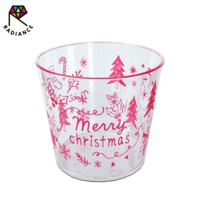 China 210ml Christmas Plastic Beer Cup Yogurt Cup Disposable Shot Cup for sale