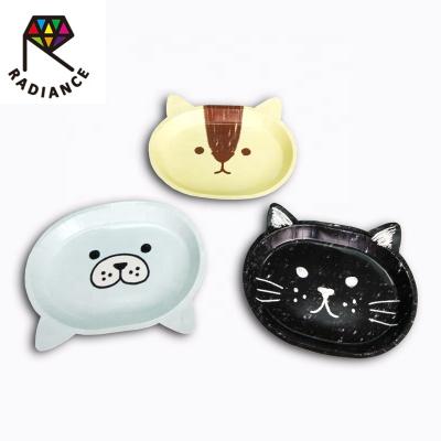 China 2*21*18cm animal shape disposable paper plate for sale