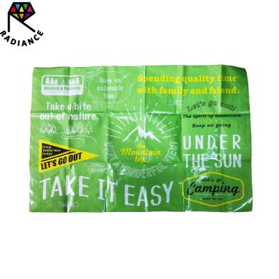 China 60*90cm foldable leisure sheet camping hot sale plastic outdoor printed sheet for sale