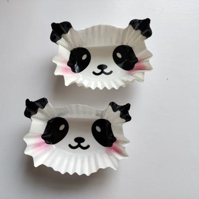 China Disposable Disposable Panda Cup PET Paper Bento Cup Dish Cup Japan for sale