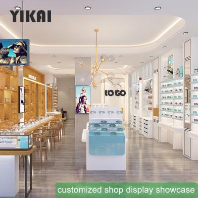 China Professional Commercial Retail Shops China Factory Selling Optical Furniture With Customized Optical Shop Display Cabinets Counter for sale