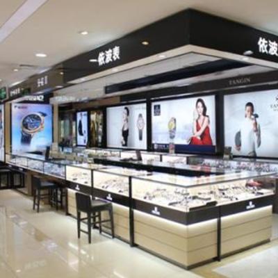 China Watch Store Fashion Watch Store Design Decoration, Elegant Watch Store Display Furniture Retail Watch Showroom Display Cabinet for sale