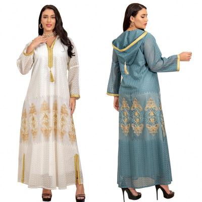 China R74 Dubai Daily Casual Formal Arabic Dress Kaftan Jalabiya Moroccan Abaya 2021 Dresses Muslim Women Islamic Clothing for sale