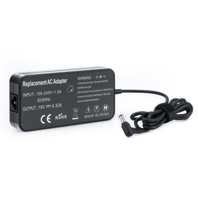 China Universal Single Charger 120W 19V 6.32A 5.5*2.5mm Slim Adapter For ASUS Wholesale Price for sale