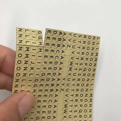 China OEM Custom Small Paper Magnetic Letters Sheet, Numbers and Currency Symbol Magnet Sheet for sale