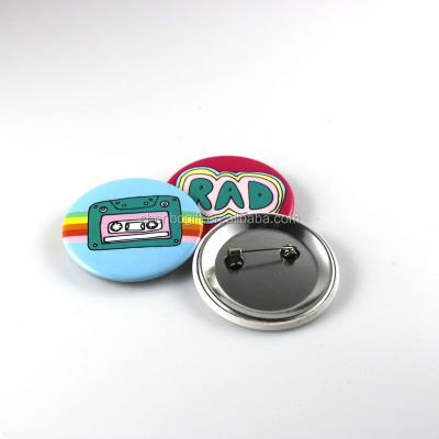 China Custom nickel free tin pin badge, 25mm 30mm 35mm 38mm 40mm 45mm 50mm -100mm size round button badge for sale