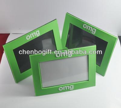 China Hot sale 3d 4x6 logo silicone rubber rubber photo frames, table standing OH MY GOD soft photo frame plastic pvc photo frame holder for sale