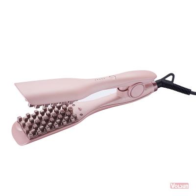 China PTC Heater MCH Heater/Infrared Function As Portable Professional Curling Pink Hair Brush Iron Curler Hair Function Optional Electric Iron/Ionic Volumizing for sale