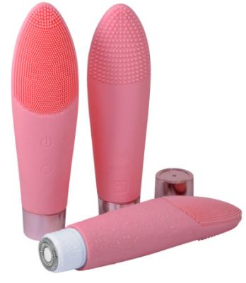 China Car 2 in 1 Facial Cleansing Brush, Waterproof Electric Facial Hair Remover for Woman for sale