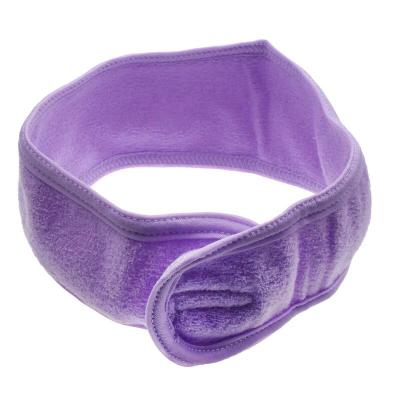 China Pink Terry Cloth Headband Yoga Headband Terry Hair Band Microfiber Sports Headband Women Spa Headband for sale