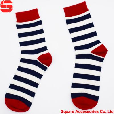 China New Design Antibacterial Unisex Jacquard Crew Socks for sale