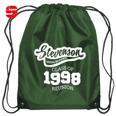 China Waterproof Promotion Printed Waterproof Bags Sublimation Printing Team Logos Gym Football Match Twine Polyester Custom Drawstring Bag for sale