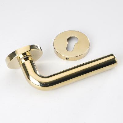 China Modern Wholesale Zinc Alloy Lock K Modern Gold and Lever Handle Door Mortise Luxurious Bedroom Door Lock for Interior Door for sale