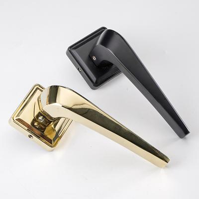 China Modern High Quality Door Lock Handle Door Lock Gold Handle Zinc Alloy Interior Lock for sale