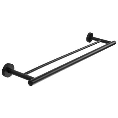 China BRIEF Bathroom Pendant Set Towel Rack Black Bathroom Towel Rack Stainless Steel Towel Rack Bathroom Hardware Pendant for sale