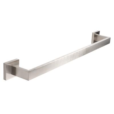 China Modern Minimalist Style Nickel Aluminum Alloy Towel Bar Bathroom Brushed Punchless Toilet for sale