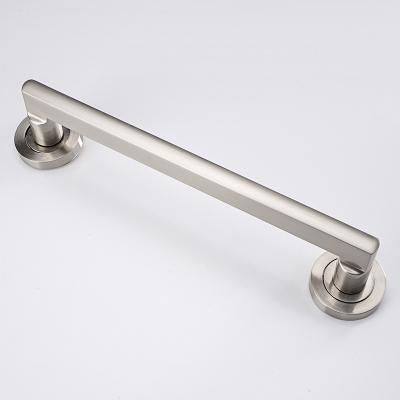 China Large EUROPEAN high quality zinc alloy door exit door handle with round base for sale