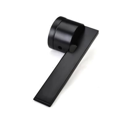 China High Quality Modern Simple Gray Brushed Modern European Black Gold Style Door Handle Part Zinc Alloy Door Lock for sale