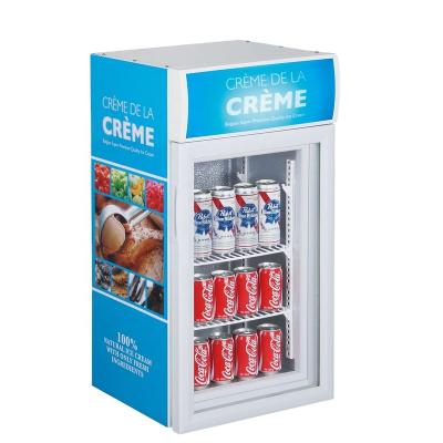 China Single-temperature Factory Supply Customized Upright Mini Ice Cream Popsicles Display Freezer Fridge Refrigerator for sale