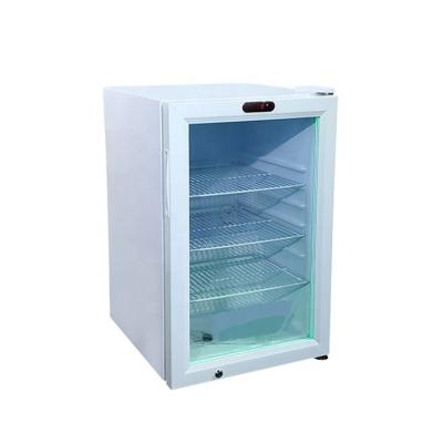 China Custom Single-temperature Commercial Hotel Door Display Mini Refrigerator Drink Fridge Beverage Glass Cooler for sale