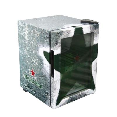 China Single-temperature Countertop Mini Deep Glass Door Showcase Upright Ice Cream Display Freezer for sale