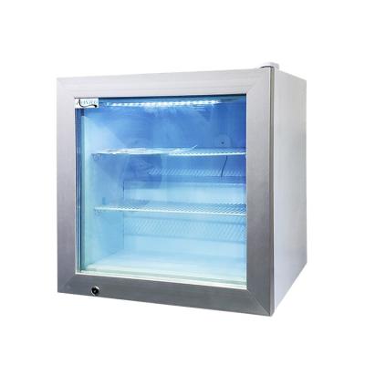 China Upright 55L Small Single-temperature Compact Mini Display Ice Cream Freezer for sale