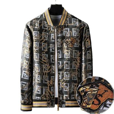 China QUICK DRY Jacket European and American fabric youth men's fashion heavyweight men's baseball collar coat male embroidery for sale