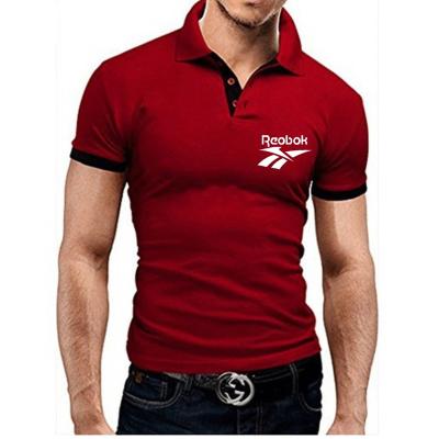 China 2022wish Anti-wrinkle trend letter printing T-shirt men's popular top fashion short-sleeved polo shirt for sale