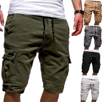 China 2022 New Summer Casual Sports Men's Anti-Wrinkle Pants Shorts Jumpsuits Multi-pocket Beach Pants Five Point Pants for sale