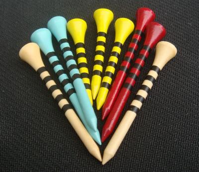 China Unique Wood Tees Golf In 360 Degree Bands Factory Price OEM Tees Pegs Wholesale for sale