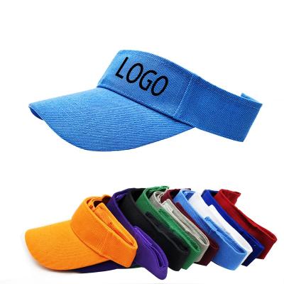 China Image Factory direct sell Outdoor Visor Beach Adjustable Sun Cap Visor Hats with custom logo for sale