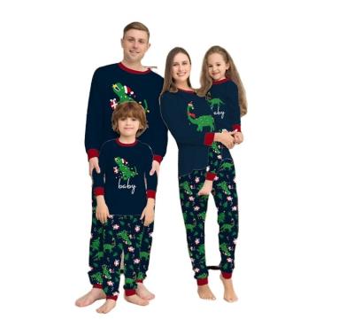 China QUICK DRY Christmas Pyjamas Set  Print Long Sleeve Top And Long Pants Loungewear Family Matching Christmas Pajamas Family for sale