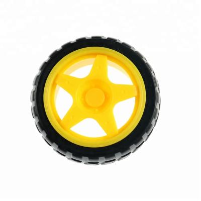 China KJ416 Car Wheels Smart Small Robot Plastic Tire Wheel For Arduinos ARM KJ416/LPC/AVR Car for sale