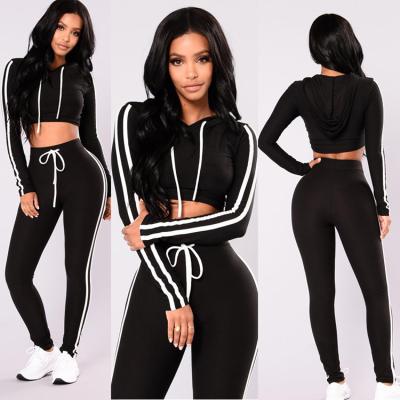 China 2021 Breathable Hot Selling Winter Sports Set Fashion Mesh Printing Ladies Casual Tracksuits for sale