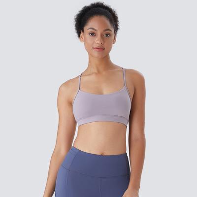 China Wholesale Breathable Workout Yoga Training Bras Women Crop Top Yoga Backless Bra for sale