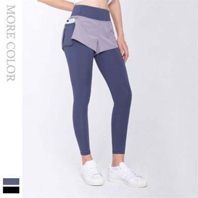 China Fashion Solid Color Slim Fashion High Waist QUICK DRY Wholesale Running Legging Elasticity Women Yoga Two Piece Pants for sale